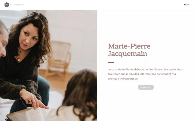 Site vitrine MPJ Thérapie - Développeur web Haute-Vienne avec photos sur-mesure